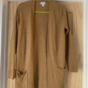 Camel sweater cardigan